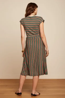 King Louie Jurken|Abigail Dress Castillo Stripe Black