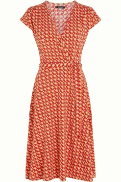 King Louie Jurken|Abigail Dress Rowe Fiery Red