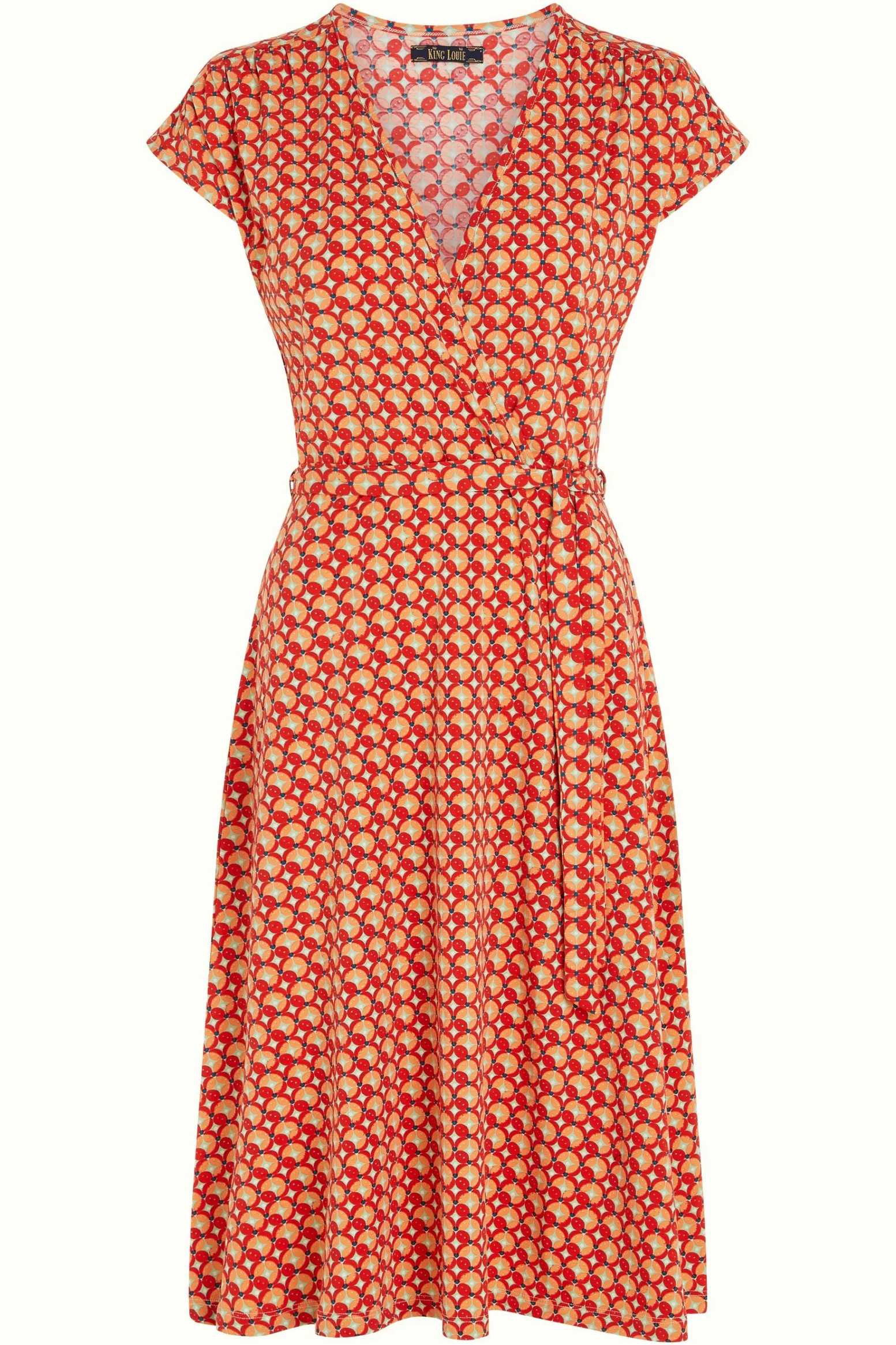 King Louie Jurken|Abigail Dress Rowe Fiery Red