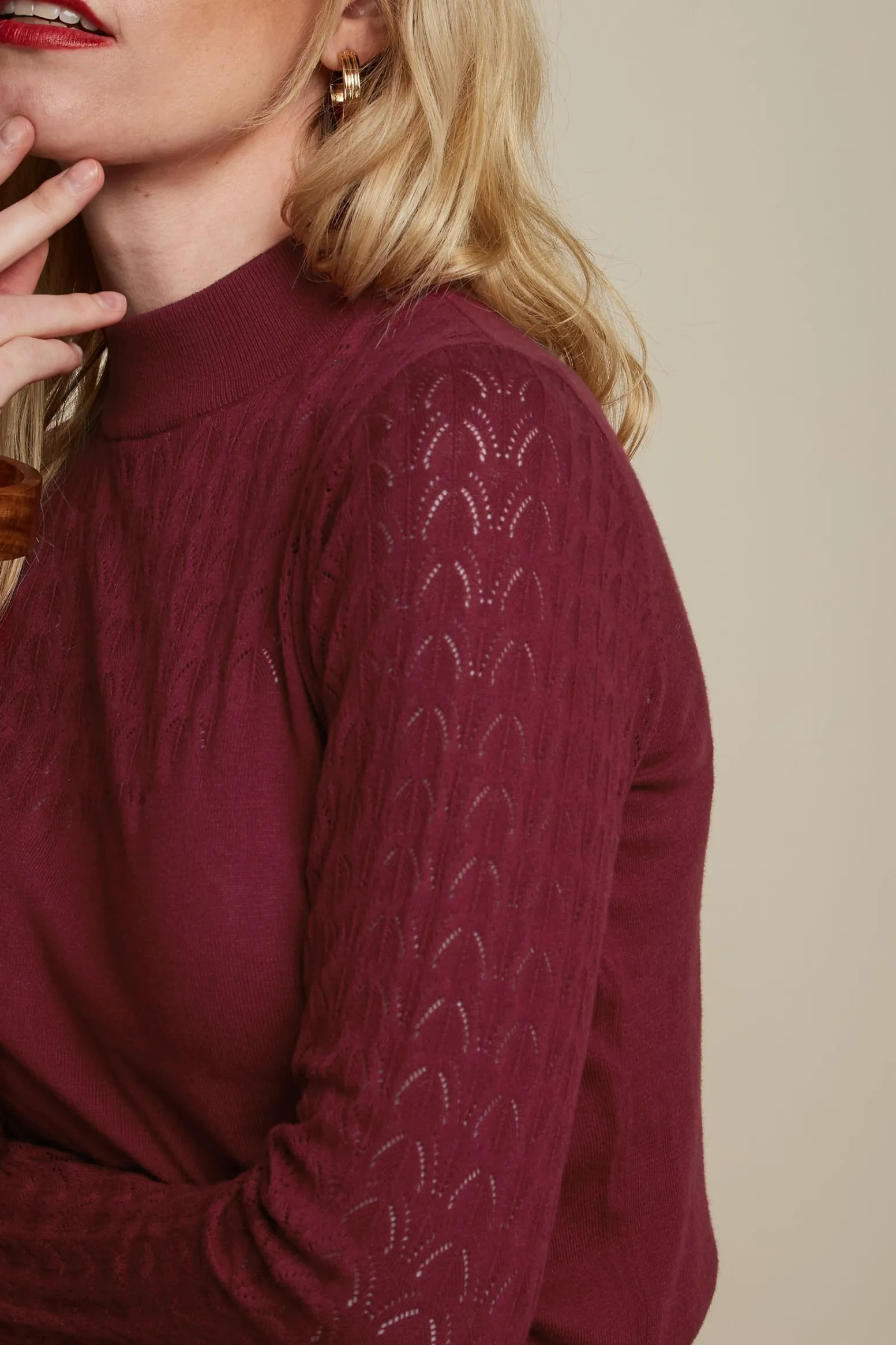 King Louie Tops & Shirts|Agnes Top Club Cabernet Red