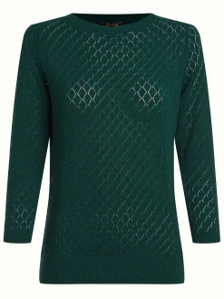 King Louie Tops & Shirts|Agnes Top Loop Ajour Dragonfly Green