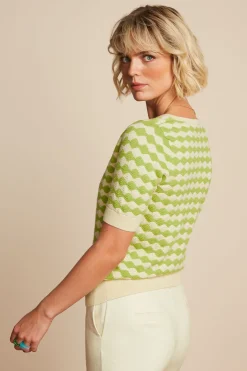 King Louie Tops & Shirts|Agnes V Top Turtle Macaw Green