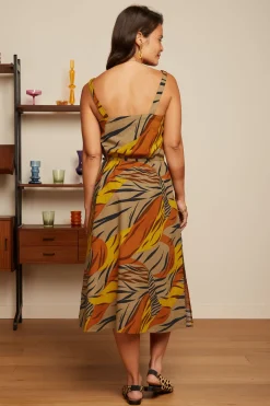 King Louie Jurken|Allison Dress Zolea Sulphur Yellow