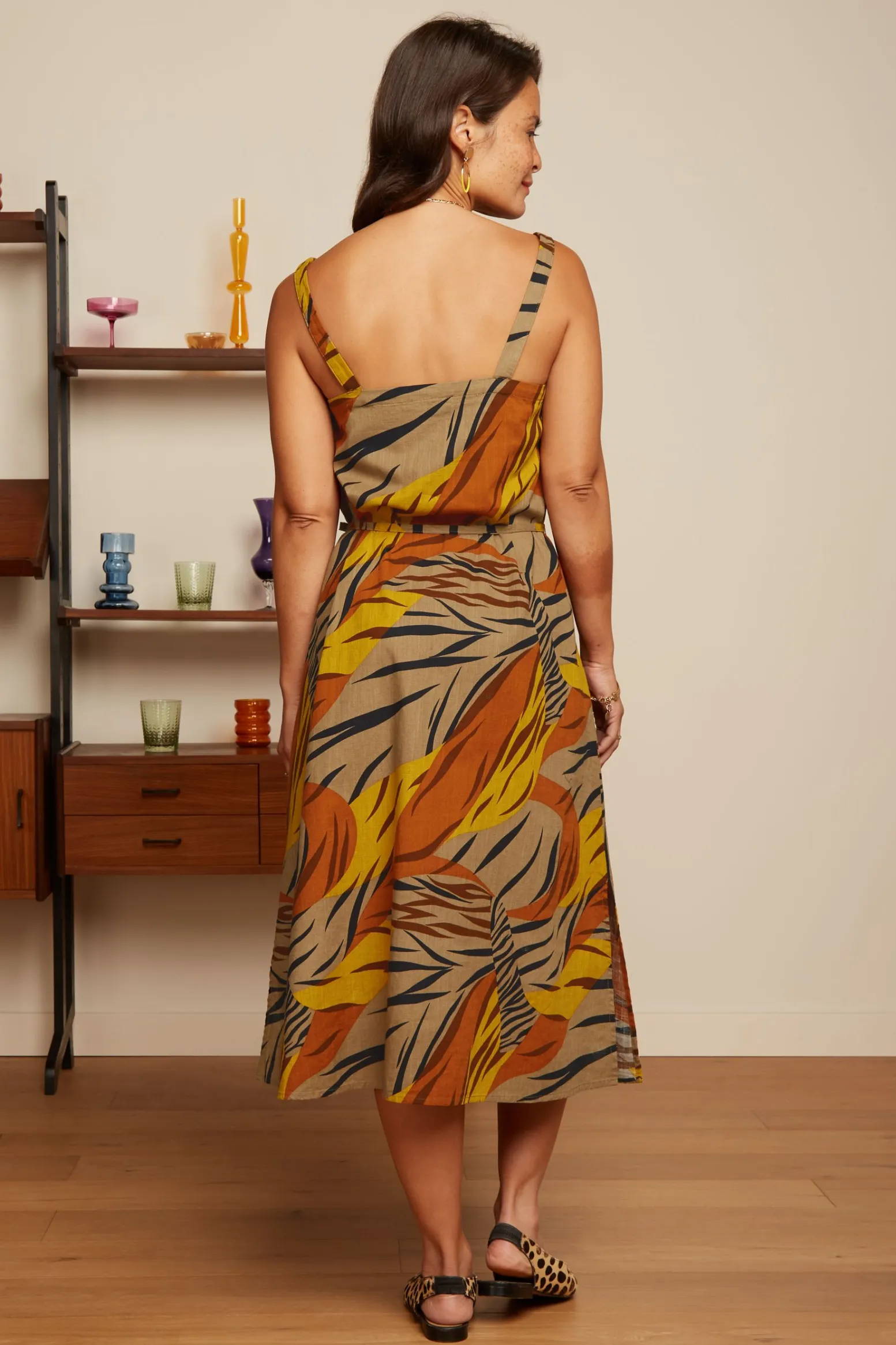 King Louie Jurken|Allison Dress Zolea Sulphur Yellow