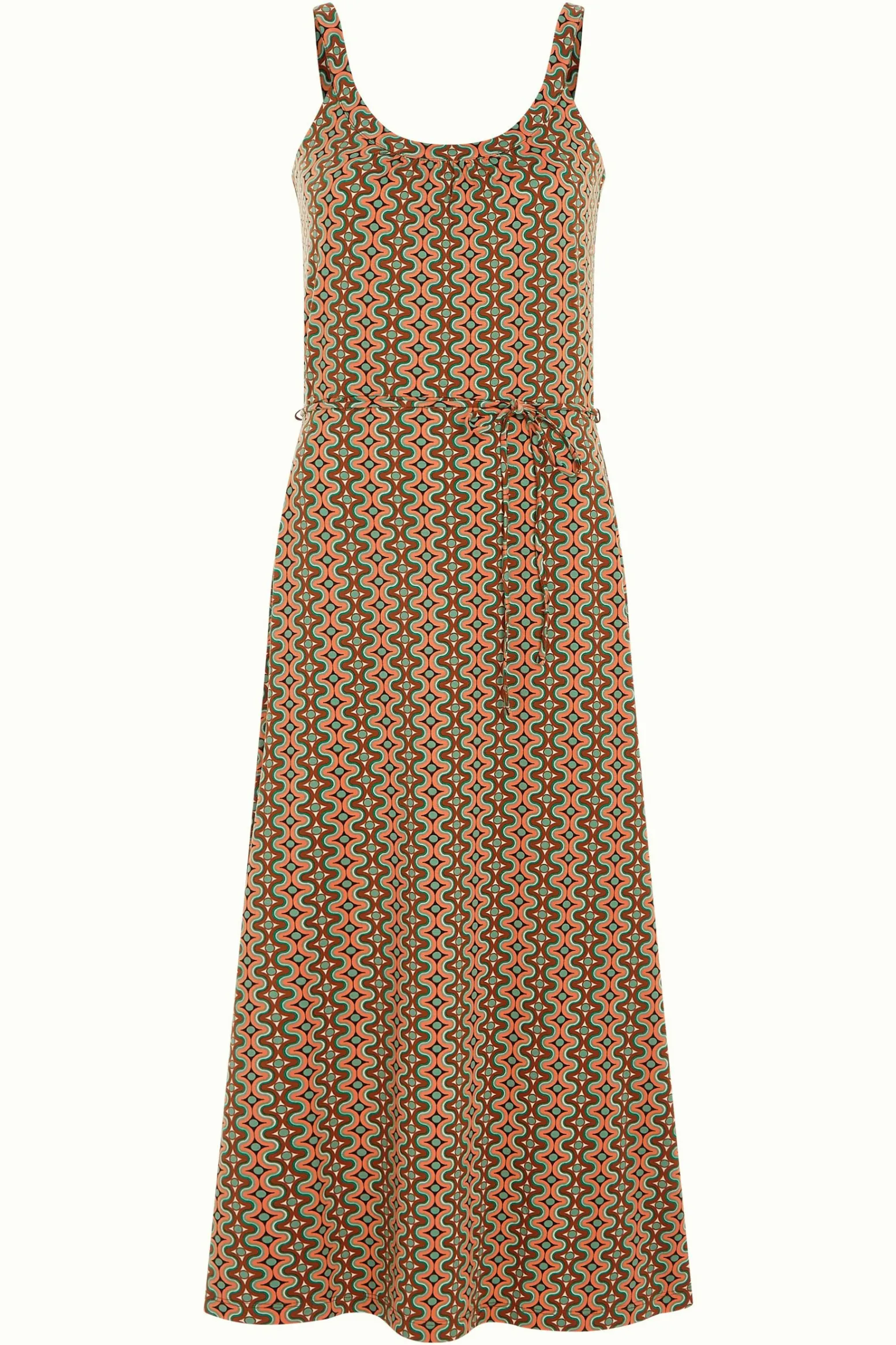 King Louie Jurken|Allison Midi Dress Twisted Black