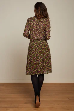 King Louie Jurken|Amalia Dress Patchouli Olive Green