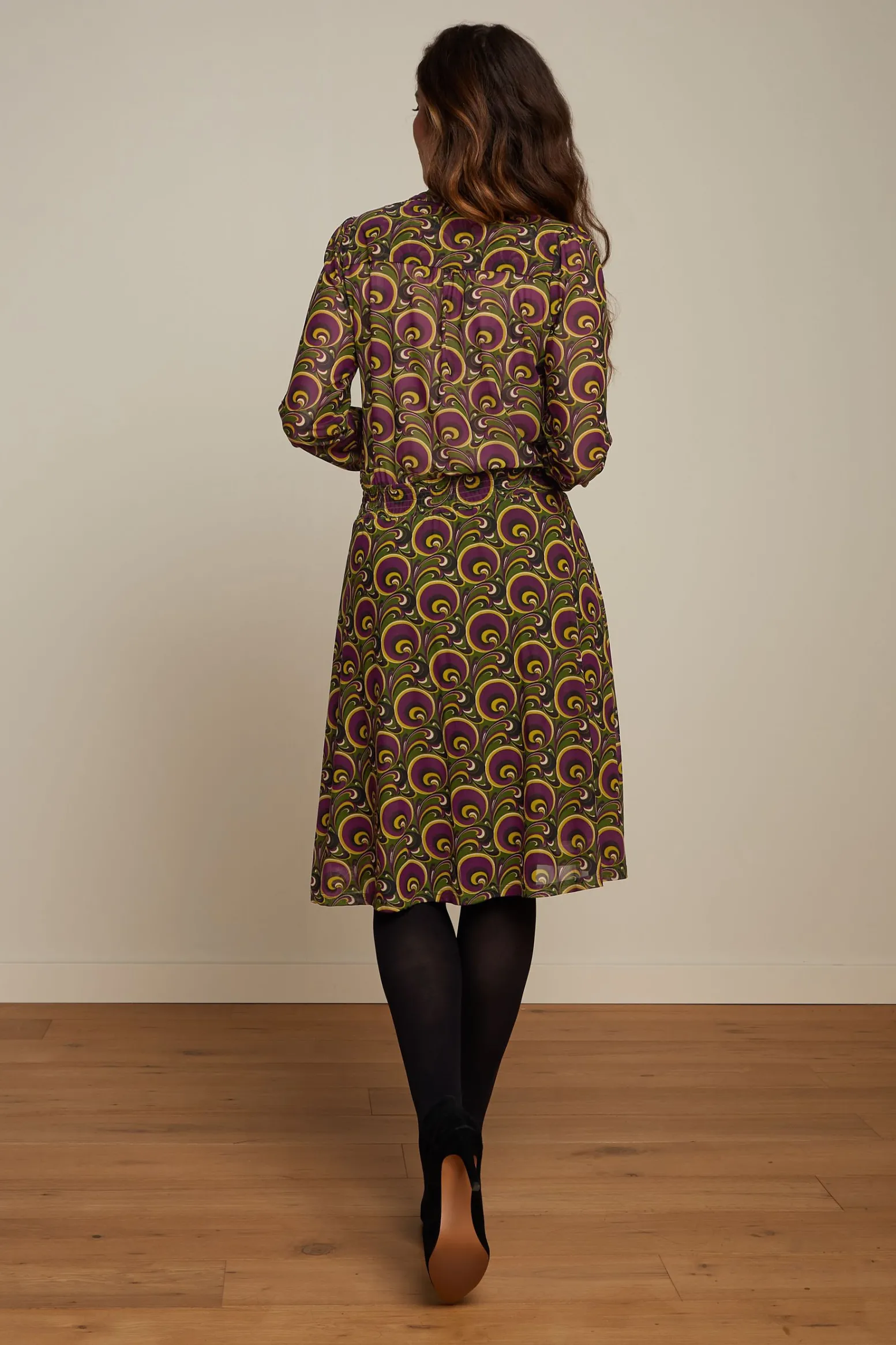 King Louie Jurken|Amalia Dress Patchouli Olive Green