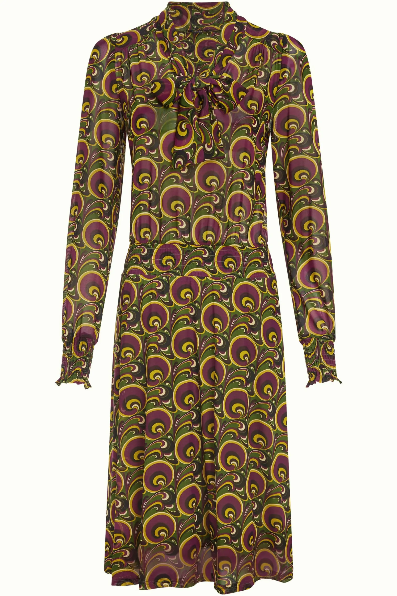 King Louie Jurken|Amalia Dress Patchouli Olive Green