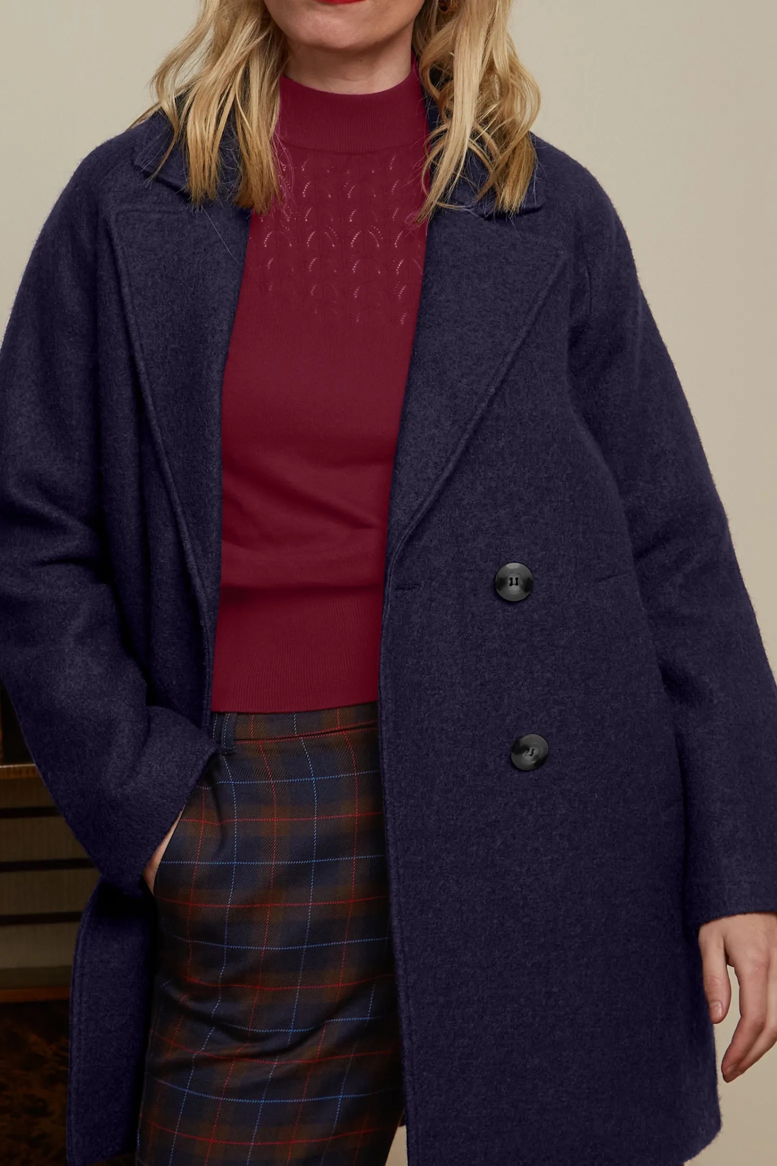 King Louie Jassen & Blazers|Amelie Coat Kennedy Ink Blue