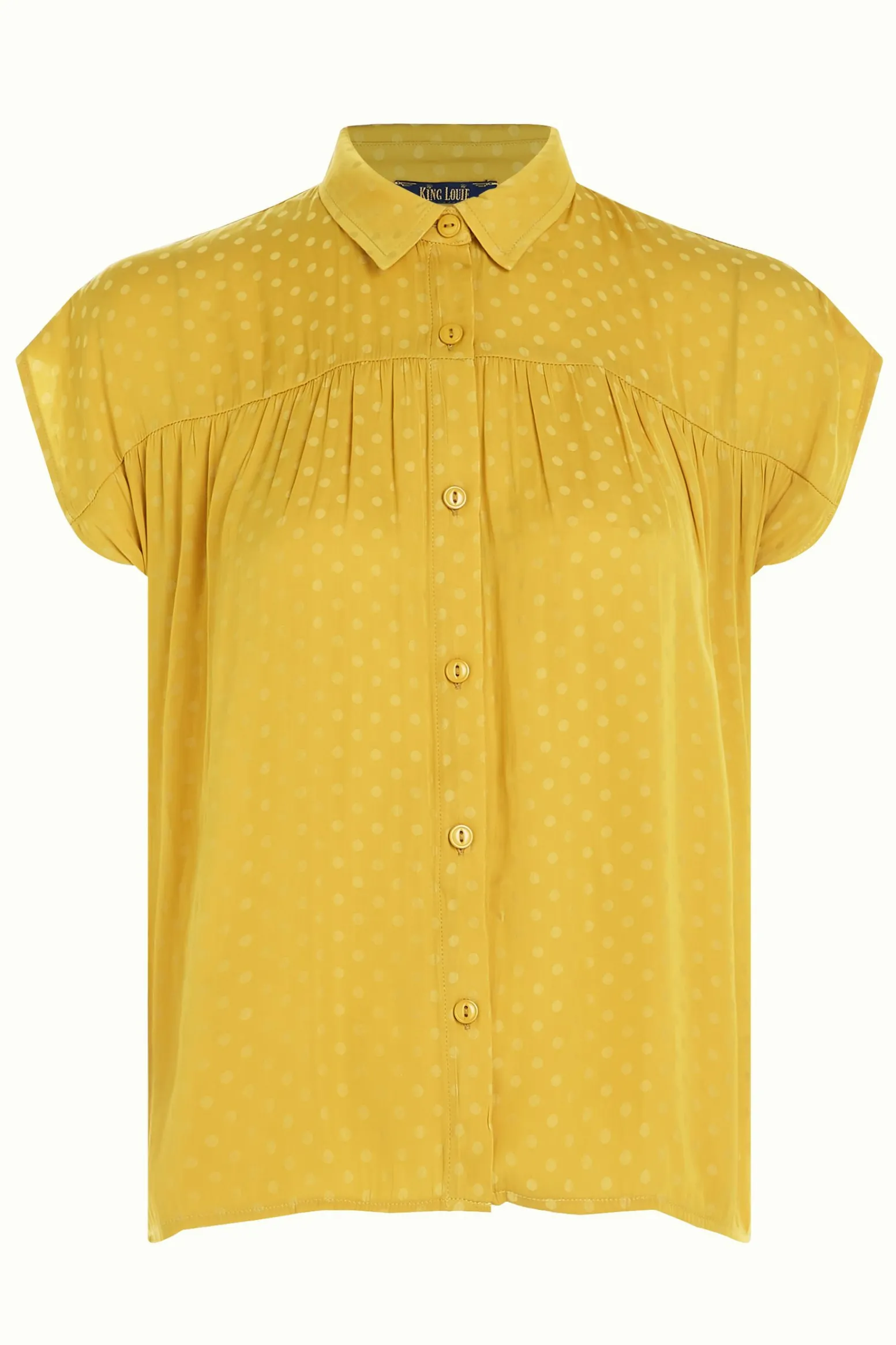 King Louie Blouses|Amy Blouse Bisque Tuscan Yellow