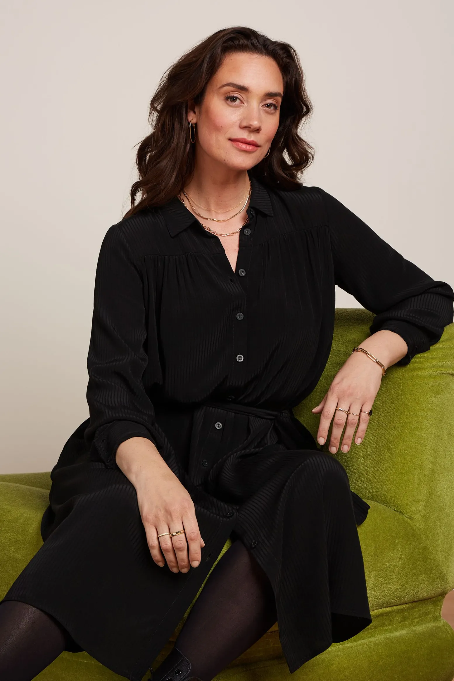 King Louie Jurken|Amy Dress Allegra Black