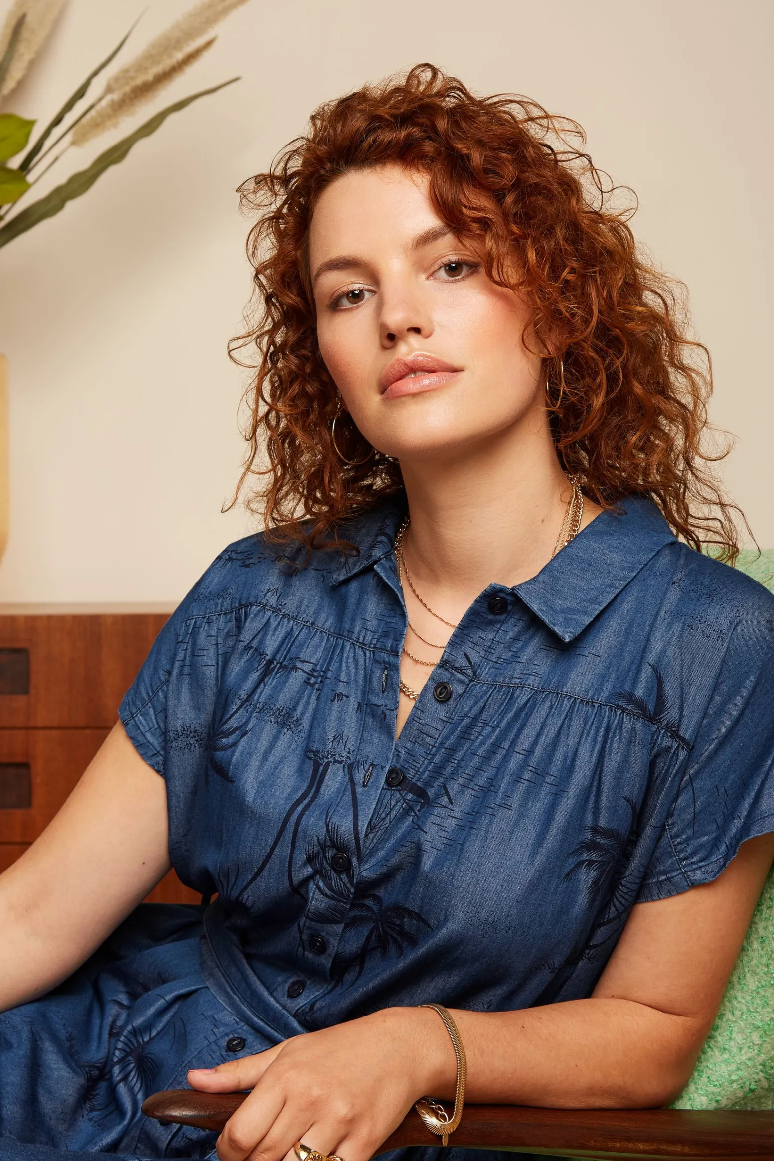 King Louie Jurken|Amy Dress Daytrip Denim Blue