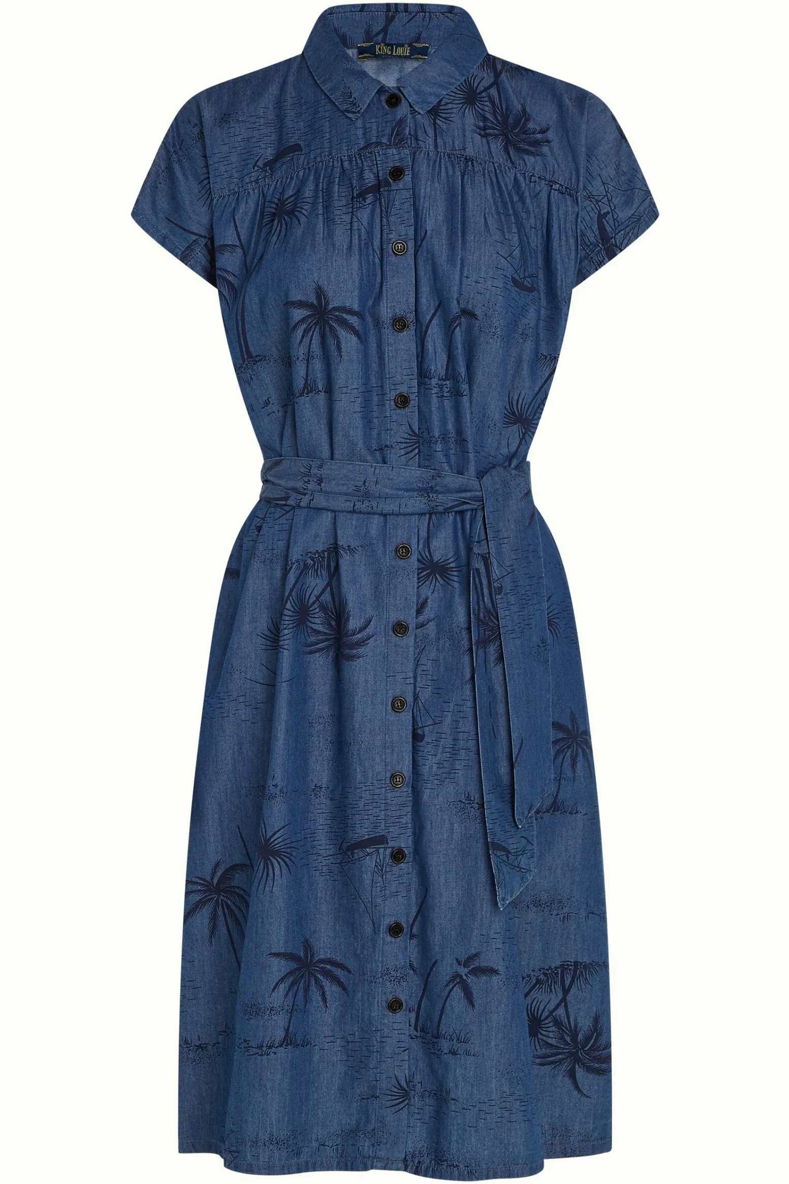 King Louie Jurken|Amy Dress Daytrip Denim Blue