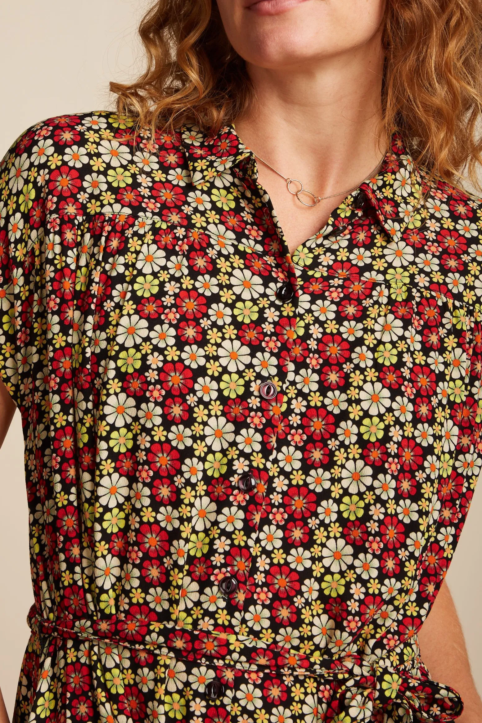 King Louie Jurken|Amy Dress Jackie Fiery Red