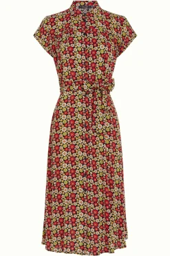 King Louie Jurken|Amy Dress Jackie Fiery Red