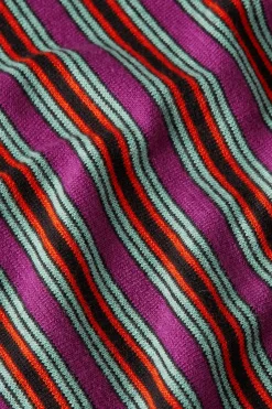 King Louie Tops & Shirts|Ann Polo Top Bee Stripe Sparkling Purple