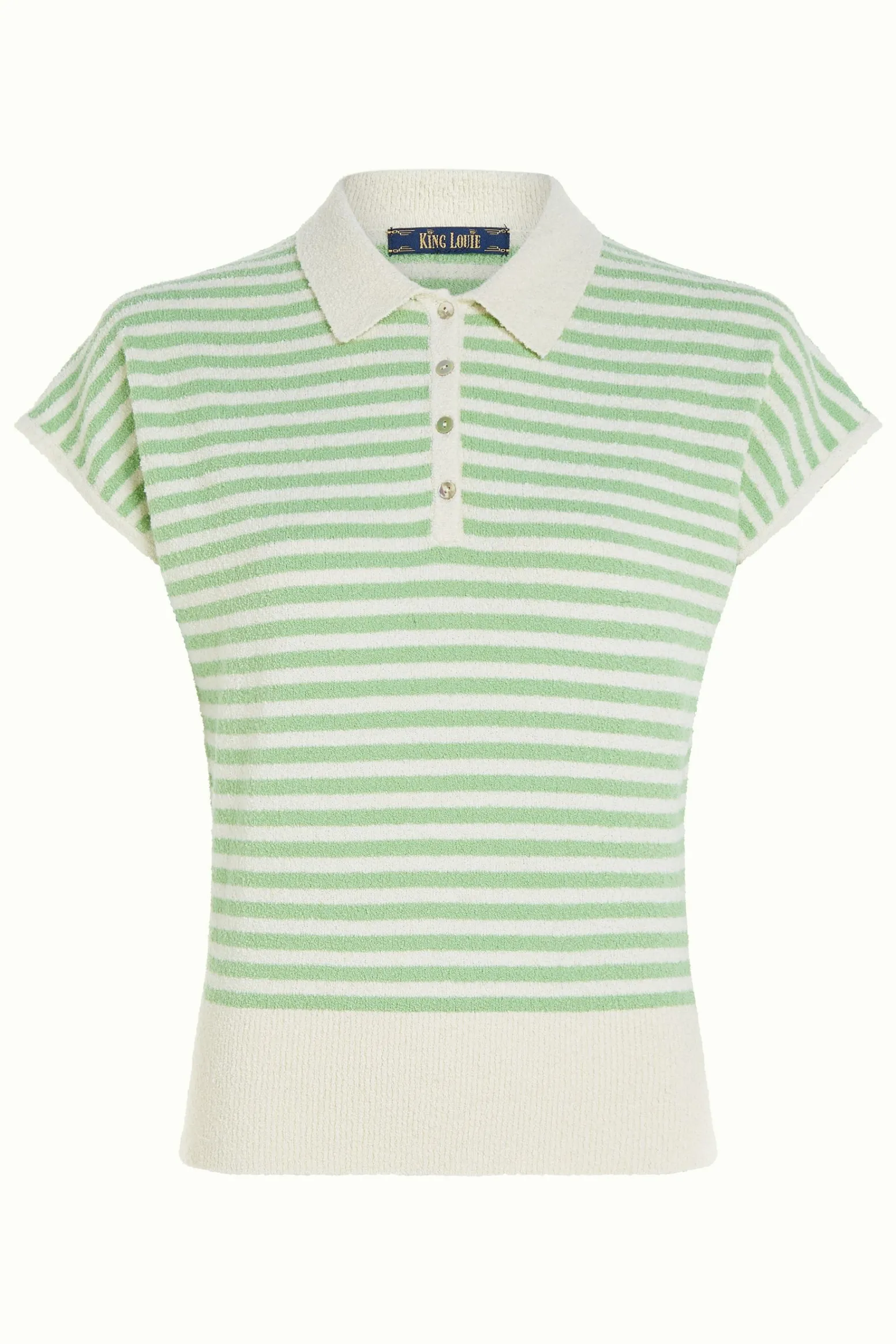 King Louie Tops & Shirts|Ann Polo Top Dee Dee Cameo Green