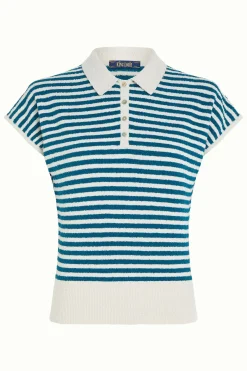 King Louie Tops & Shirts|Ann Polo Top Dee Dee Lapis Blue