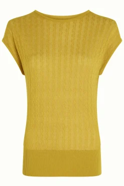 King Louie Tops & Shirts|Ann Top Loop Ajour Tuscan Yellow