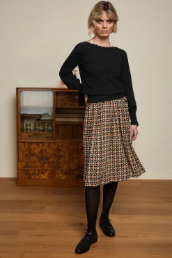 King Louie Rokken|Arianna Pleat Skirt Ozzy Marzipan
