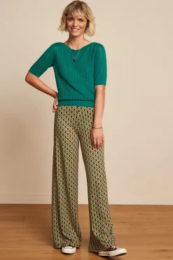 King Louie Tops & Shirts|Audrey Top Loop Ajour Eden Green