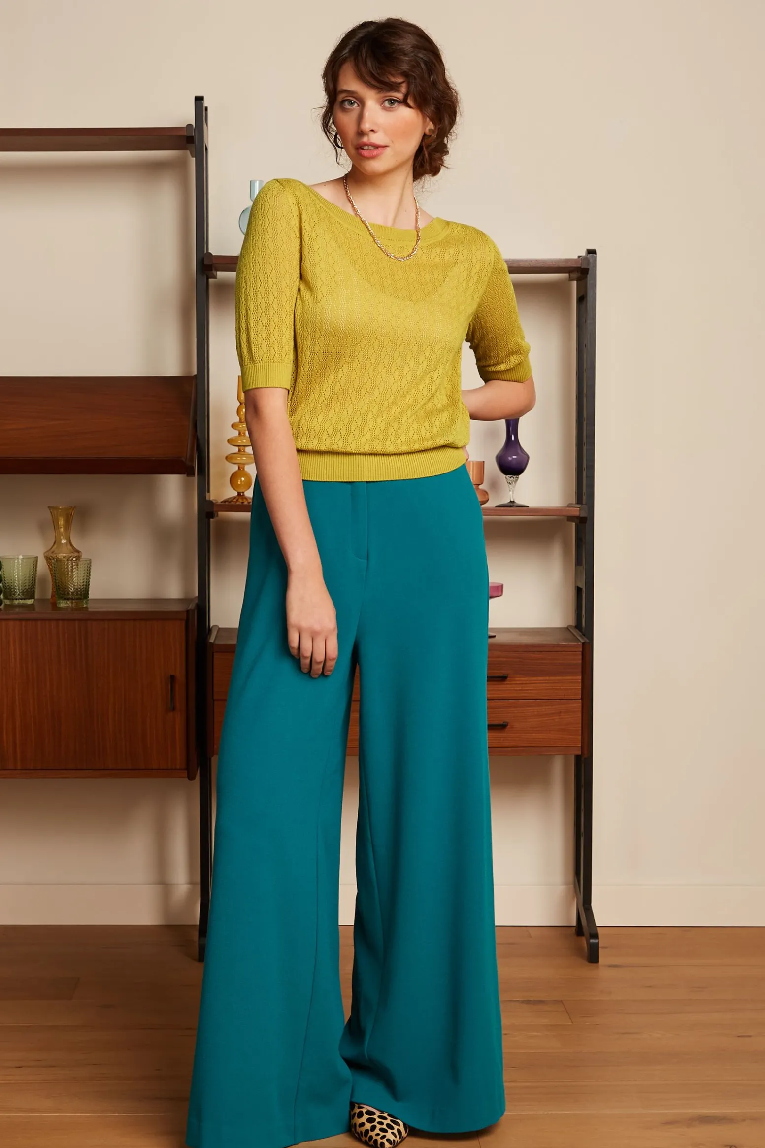 King Louie Tops & Shirts|Audrey Top Loop Ajour Tuscan Yellow
