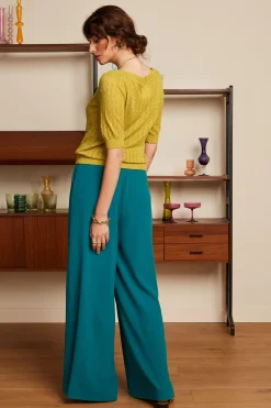 King Louie Tops & Shirts|Audrey Top Loop Ajour Tuscan Yellow