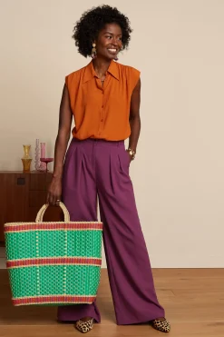 King Louie Accessoires|Beachy Bag Puglia Amber Green