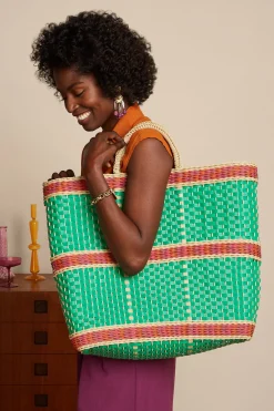 King Louie Accessoires|Beachy Bag Puglia Amber Green