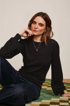 King Louie Tops & Shirts|Bell Yoke Top Heart Ajour Black