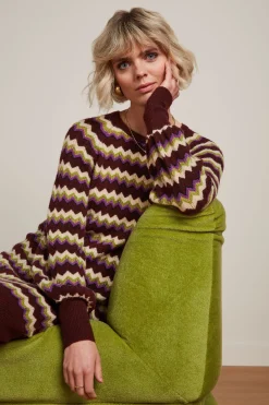 King Louie Jurken|Bente Knit Dress Gladys Porto Red