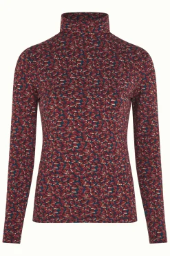 King Louie Tops & Shirts|Betsy Rollneck Top Autumn Storm Blue