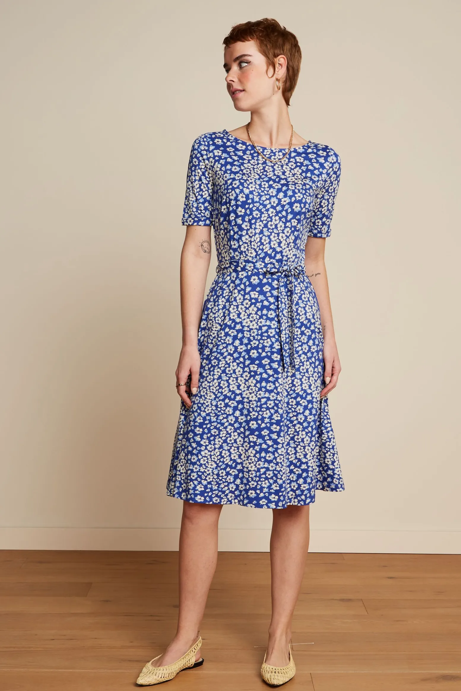King Louie Jurken|Betty Dress Mercy Deep Ultramarine