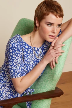 King Louie Jurken|Betty Dress Mercy Deep Ultramarine