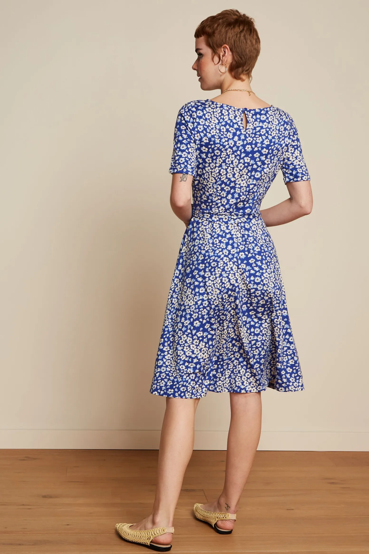 King Louie Jurken|Betty Dress Mercy Deep Ultramarine