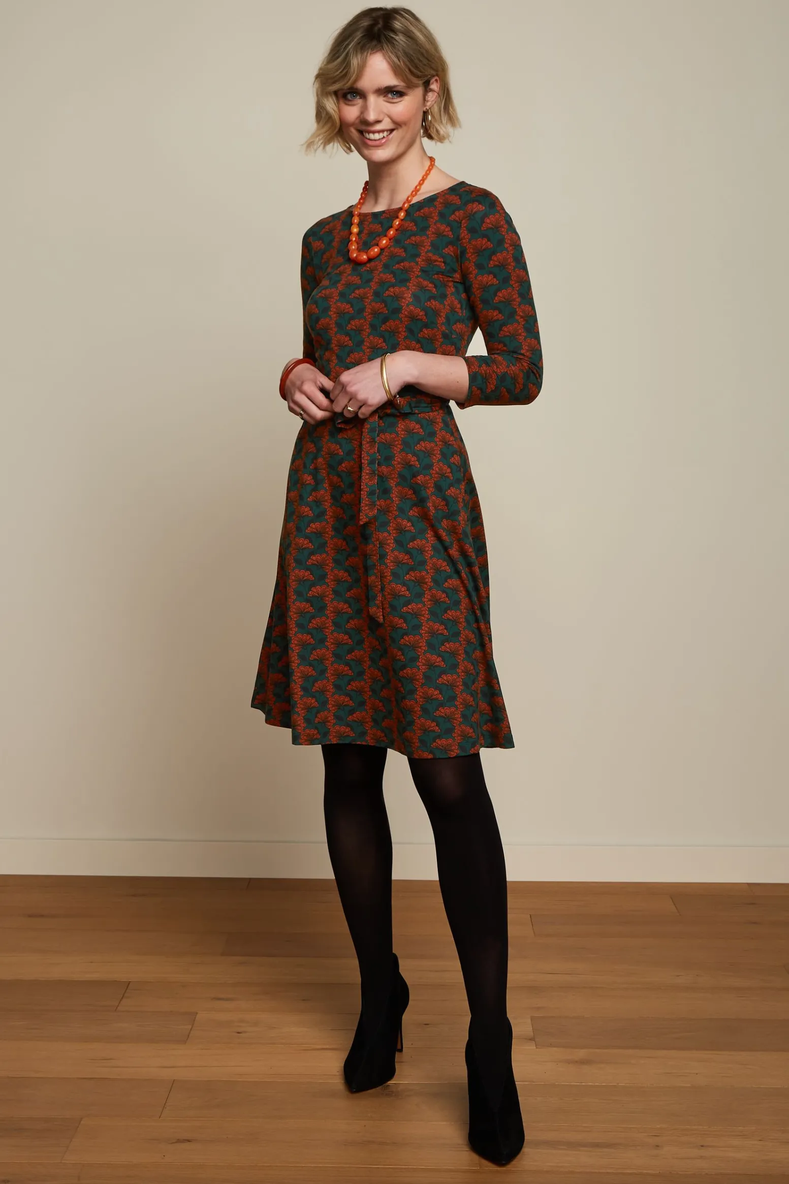 King Louie Jurken|Betty Dress Noushh Pine Green