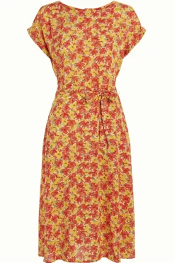 King Louie Jurken|Betty Loose Fit Dress Doree Fiesta Red