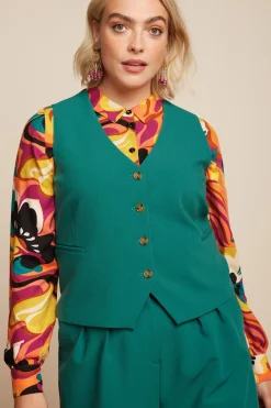 King Louie Tops & Shirts|Bianca Gilet Simonet Ponderosa Green