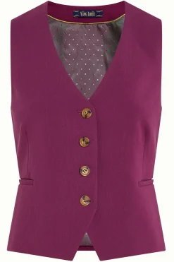 King Louie Tops & Shirts|Bianca Gilet Simonet Caspia Purple