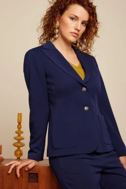 King Louie Jassen & Blazers|Bibi Blazer Broadway Ink Blue