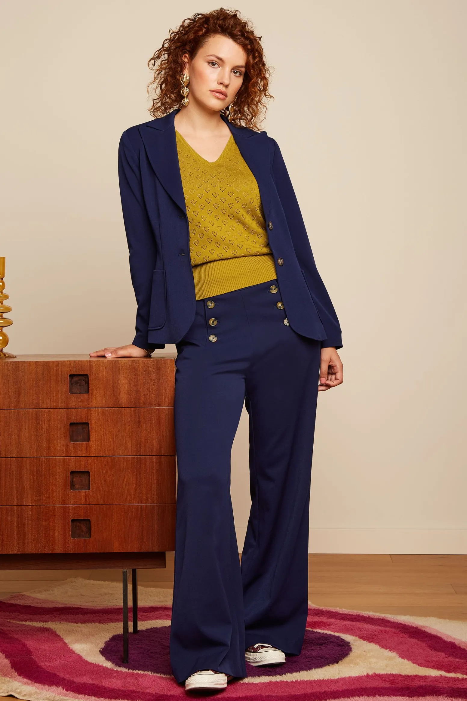 King Louie Jassen & Blazers|Bibi Blazer Broadway Ink Blue