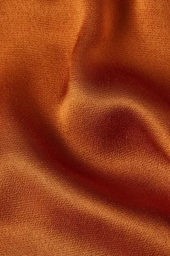 King Louie Rokken|Bibi Skirt Star Satin Maple Orange