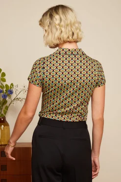 King Louie Blouses|Blouse Indy Delphinium Green