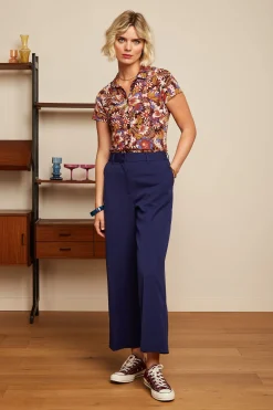 King Louie Blouses|Blouse Madeleine Sienna Red