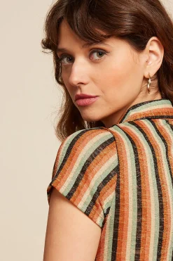 King Louie Blouses|Blouse Piso Stripe Black