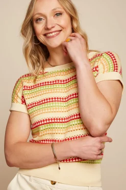 King Louie Tops & Shirts|Boatneck Top Boyd Cream