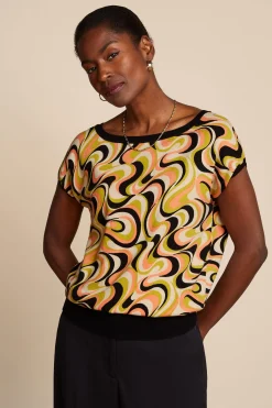 King Louie Tops & Shirts|Boatneck Top Manic Spring Yellow