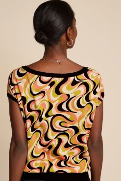 King Louie Tops & Shirts|Boatneck Top Manic Spring Yellow