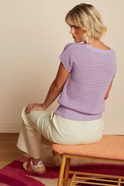 King Louie Tops & Shirts|Boatneck Top Soleil Lavender Mist
