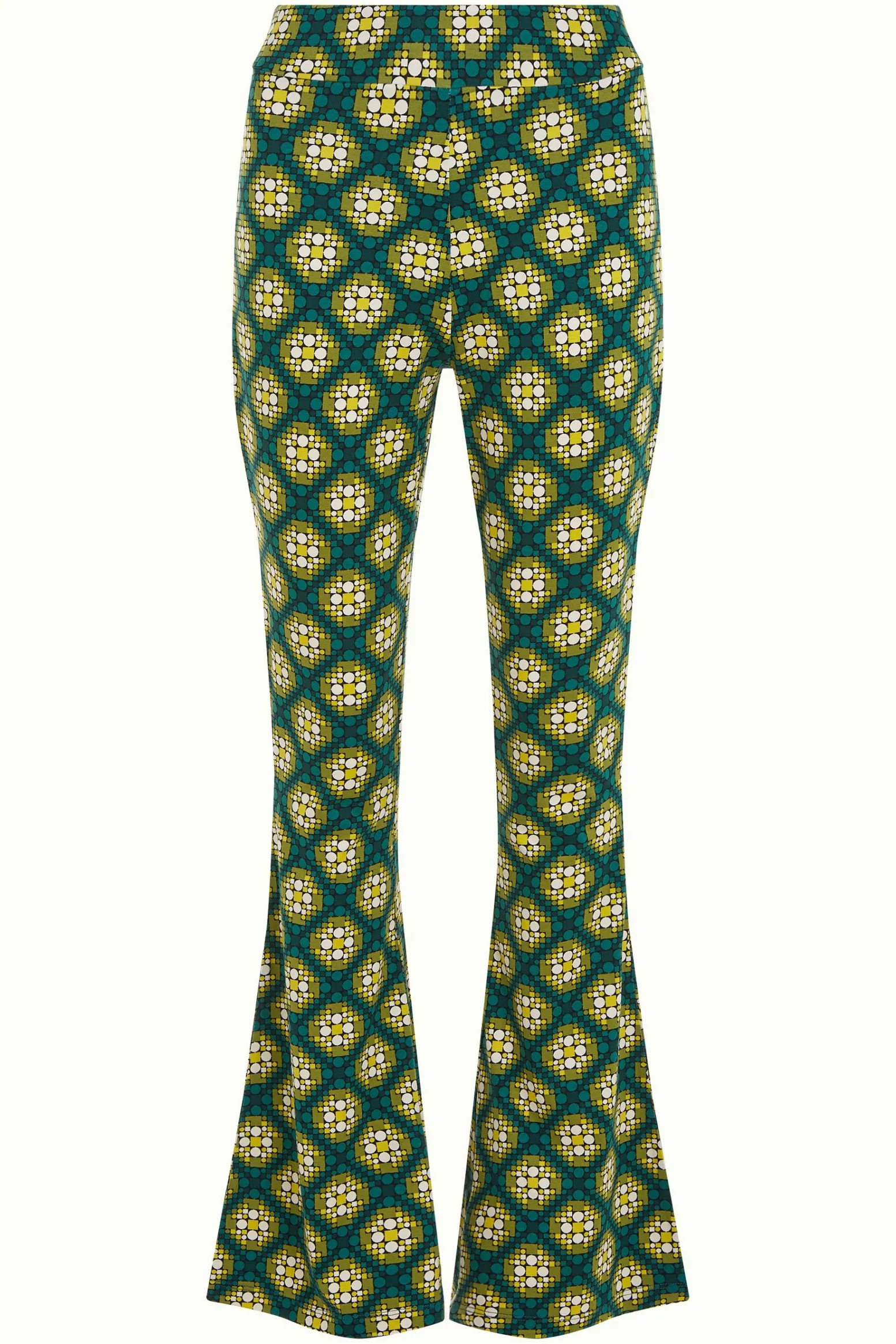 King Louie Broeken|Border Flared Pants Kirby Para Green